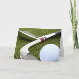 Golfing Greeting Card Kort