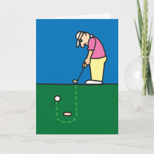 Golfing Greeting-kort Kort