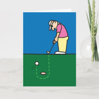 Golfing Greeting-kort Kort