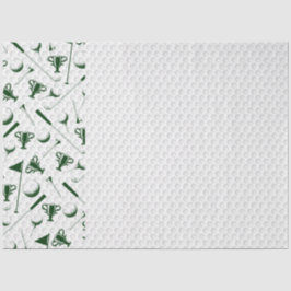 Golfing Grönt White Golf Boll Klubb Trophy Flagga