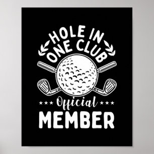 Golfing Hål i en Klubb Golf Klubb Golfing Golfing Poster