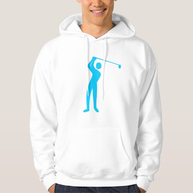 Golfing - Himlar Blue Tröja Med Luva (Framsida)