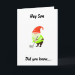 GOLFING HUMOR FOR "SON" PÅ DITT BIRTHDAY-KORT KORT<br><div class="desc">ROLIGT ATT SKICKA ELLER GE DEN TILL EN VÄNNE ELLER FAMILJEMEDLEM SOM VILL GÅ!!!  :) NI KAN ÄNDRA PAPPA TILL "ANYONE" OCH JAG ÄR MER SKAPAR.</div>