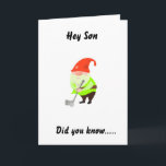 GOLFING HUMOR FOR "SON" PÅ DITT BIRTHDAY-KORT KORT<br><div class="desc">ROLIGT ATT SKICKA ELLER GE DEN TILL EN VÄNNE ELLER FAMILJEMEDLEM SOM VILL GÅ!!!  :) NI KAN ÄNDRA PAPPA TILL "ANYONE" OCH JAG ÄR MER SKAPAR.</div>