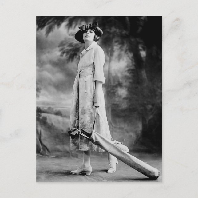 Golfing i Stil, 1920-talet Vykort (Framsida)