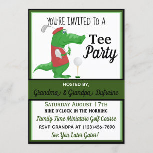 Golfing-inbjudan till Party Inbjudningar