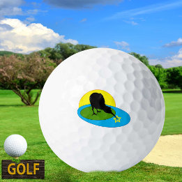 Golfing Kiwi Bird & New Zealand Sports