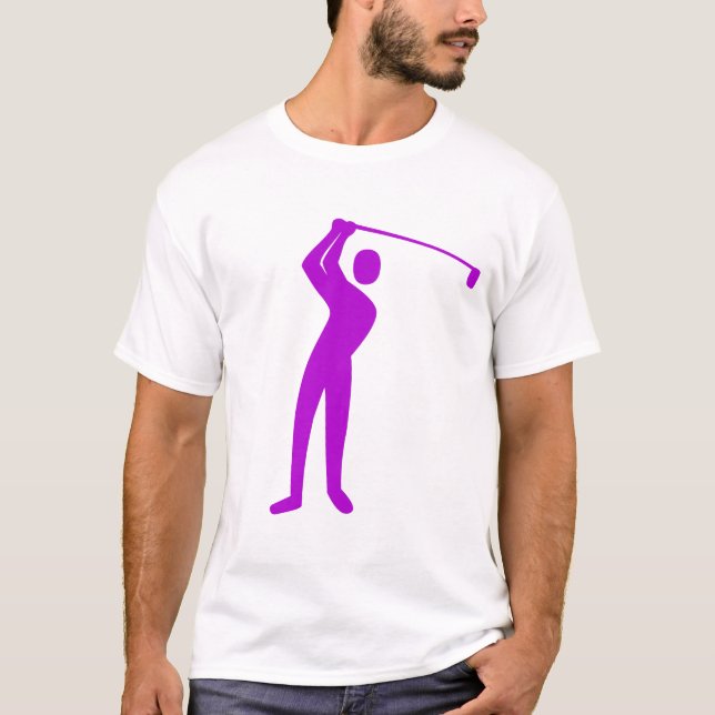 Golfing - Lila T Shirt (Framsida)