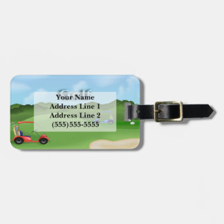 Golfing Luggage Tag Bagagebricka