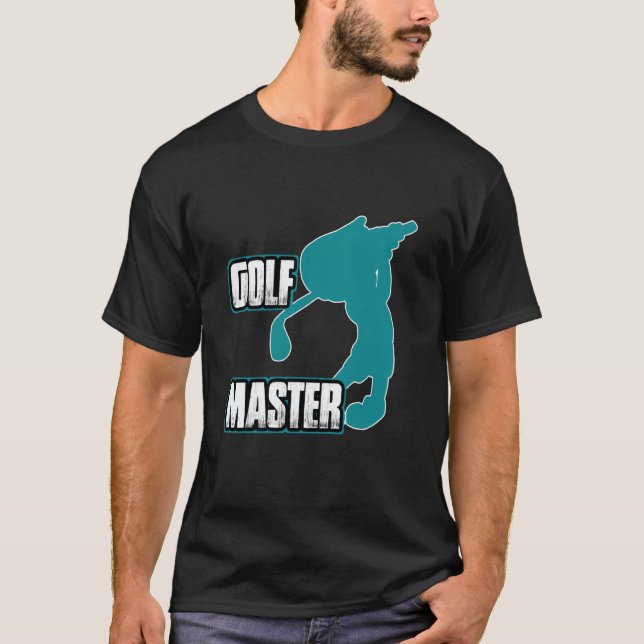 Golfing Master Club Course Tournament Championship T Shirt (Framsida)