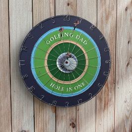 Golfing Pappa Hål i ett golfprojekt Darttavla