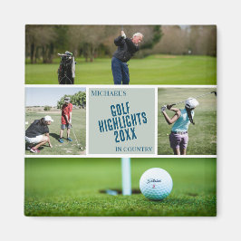 Golfing Photo Magnet golfer golfgåva