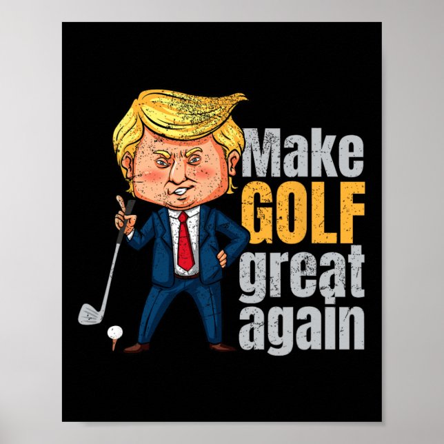 Golfing Pro-trump - Gör Golf Underbart igen Poster (Framsidan)