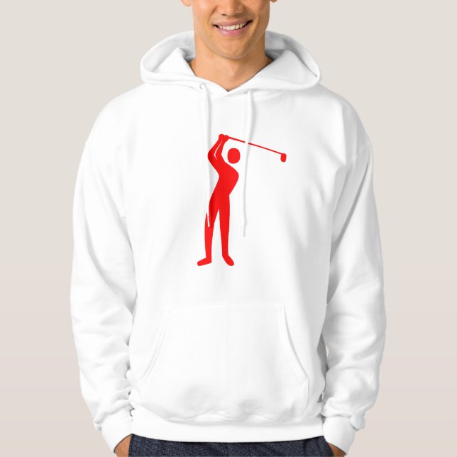 Golfing - Röd Sweatshirt (Framsida)