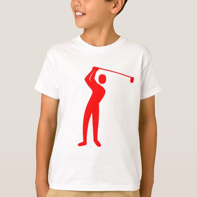 Golfing - Röd T-shirt (Framsida)