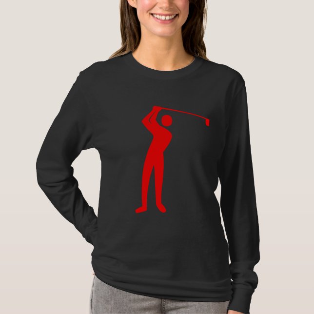 Golfing - Röd T Shirt (Framsida)