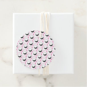 Golfing Rosa Preppy Dam Golf Bollar Tees Roligt Gåvor Etiketter