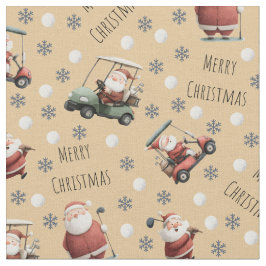 Golfing Santa on Sand Tyg