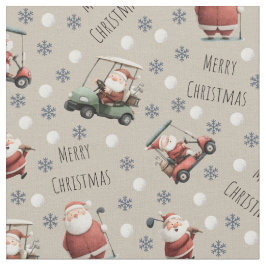 Golfing Santa på Vanilla Tyg