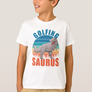 Golfing Saurus Funny T Rex Dinos Gift T Shirt