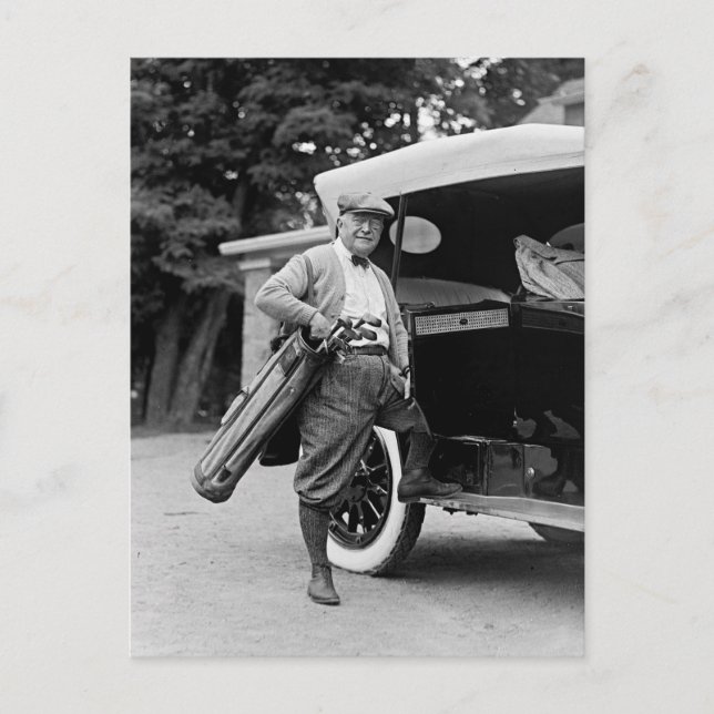 Golfing Senator, 1920-talet Vykort (Framsida)