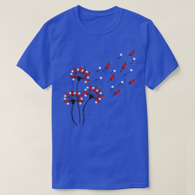 Golfing Shirt Dandelion Golf Älskare Golfing Älska T (Design framsida)
