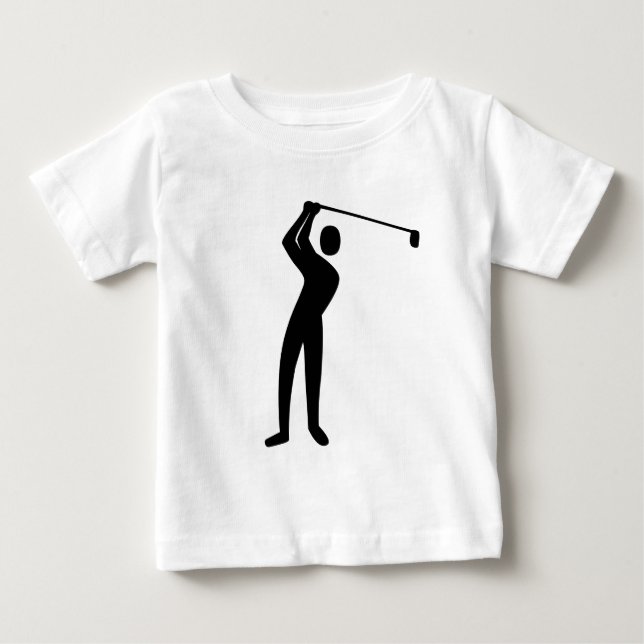 Golfing - svart tee shirt (Framsida)