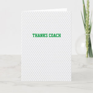 Golfing-tack Coach-eget meddelande Modern Golf Bol