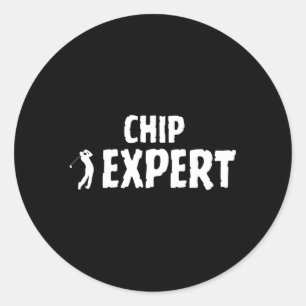 Golfing Terminology Chip Shot Swing Expert Runt Klistermärke