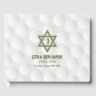 Golfing Theme Golf Pub Mitzvah Gästböcker