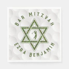 Golfing Theme Golf Pub Mitzvah Pappersservett