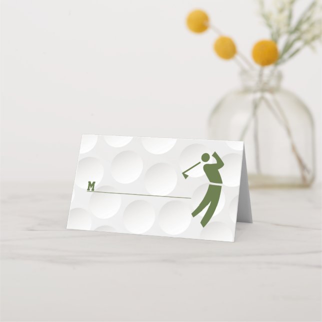 Golfing Theme Golf Pub Mitzvah Placeringskort (Framsida)