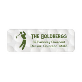 Golfing Theme Golf Pub Mitzvah Returadress Returadress Etikett