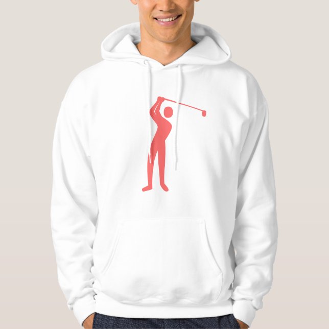 Golfing - Tropisk Rosa Munkjacka (Framsida)