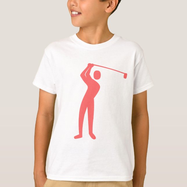 Golfing - Tropisk Rosa Tee (Framsida)