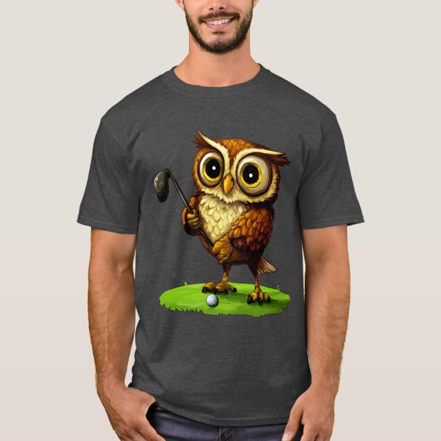 Golfing uggla T-Shirt (Framsida)