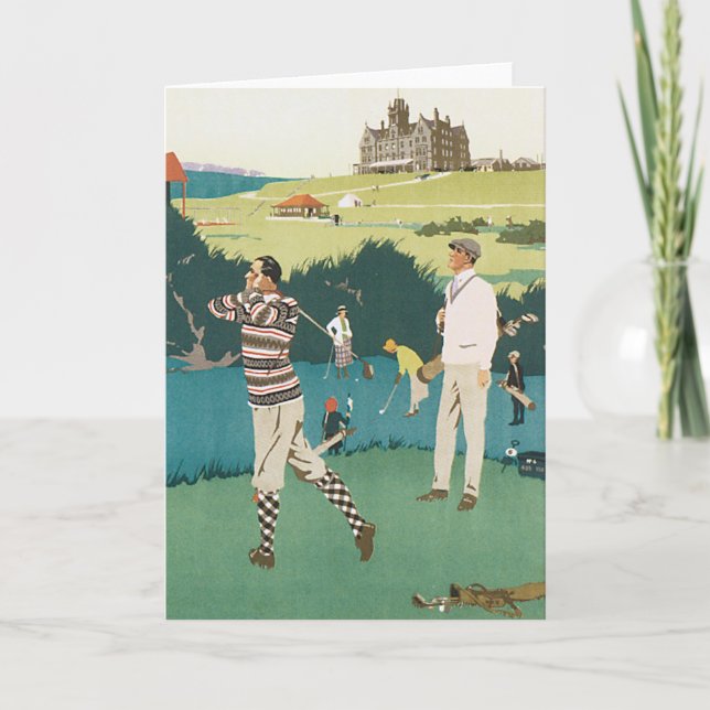 Golfing vid Klubben Kort (Framsida)