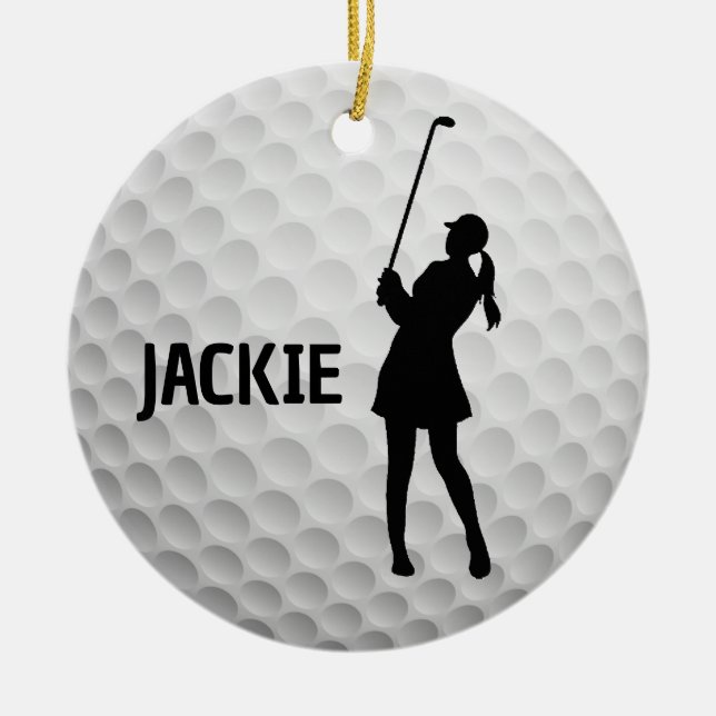 Golfingdesign Julgransprydnad Keramik (Framsidan)
