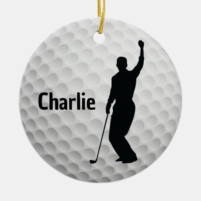 Golfingdesign Julgransprydnad Keramik (Framsidan)