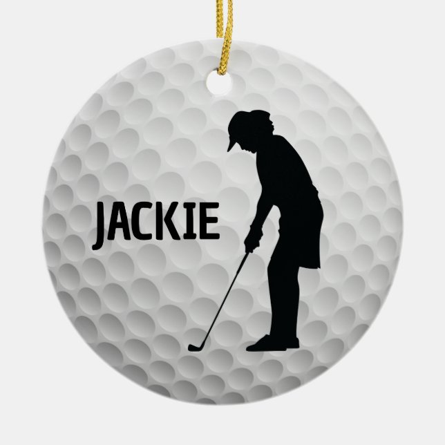 Golfingdesign Julgransprydnad Keramik (Framsidan)