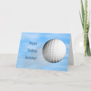 Golfingfödelsedagskort Kort
