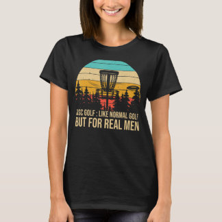 Golfingskämt med golfbanor med golfbas i träd t shirt