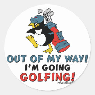 Golfingvin Runt Klistermärke