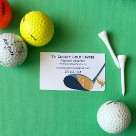 Golfinstruktör Golfande Pro Custom Visitkort