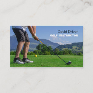 golfinstruktör visitkort