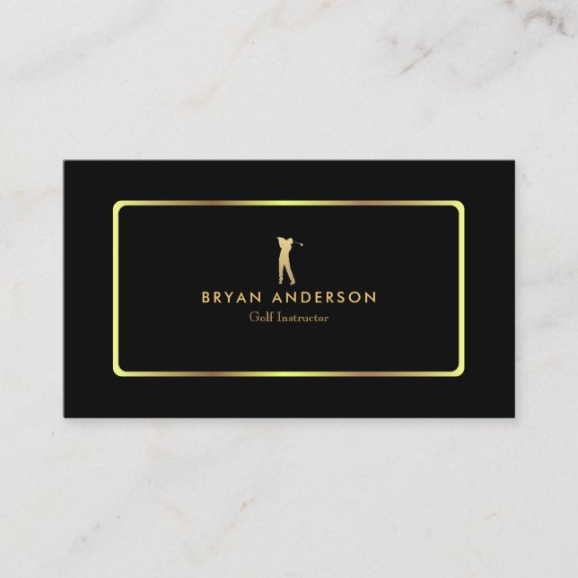 Golfinstruktörvisitkort Visitkort (Framsida)
