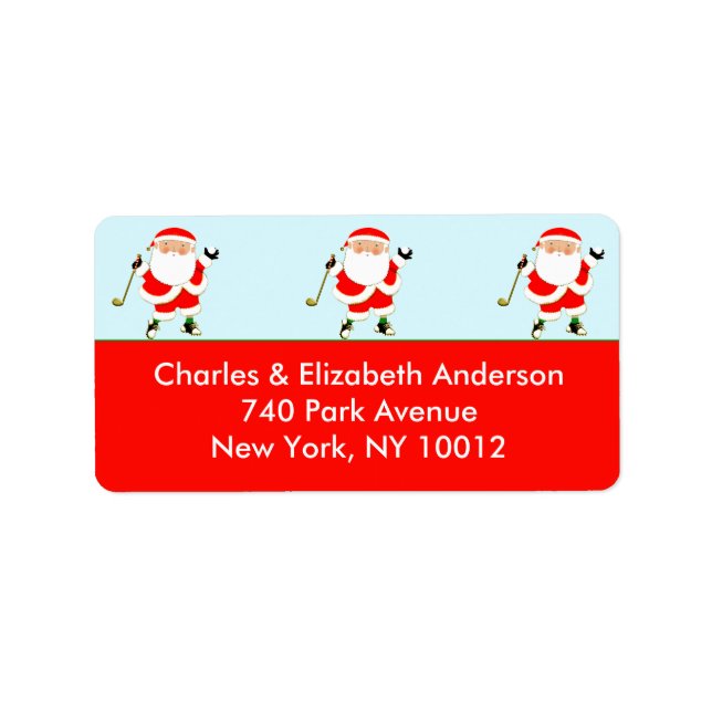 Golfjul Adressetikett (Framsidan)