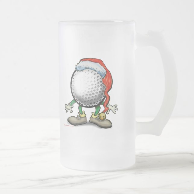 Golfjul Frostat Ölglas (Höger)