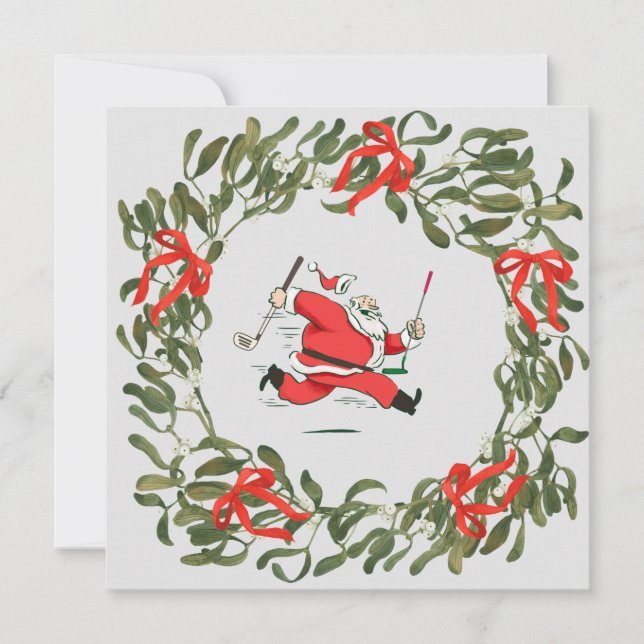 Golfjul med Jultomten-golfbanor (Framsida)