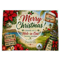 Golfjul med Tomte i Hawaii